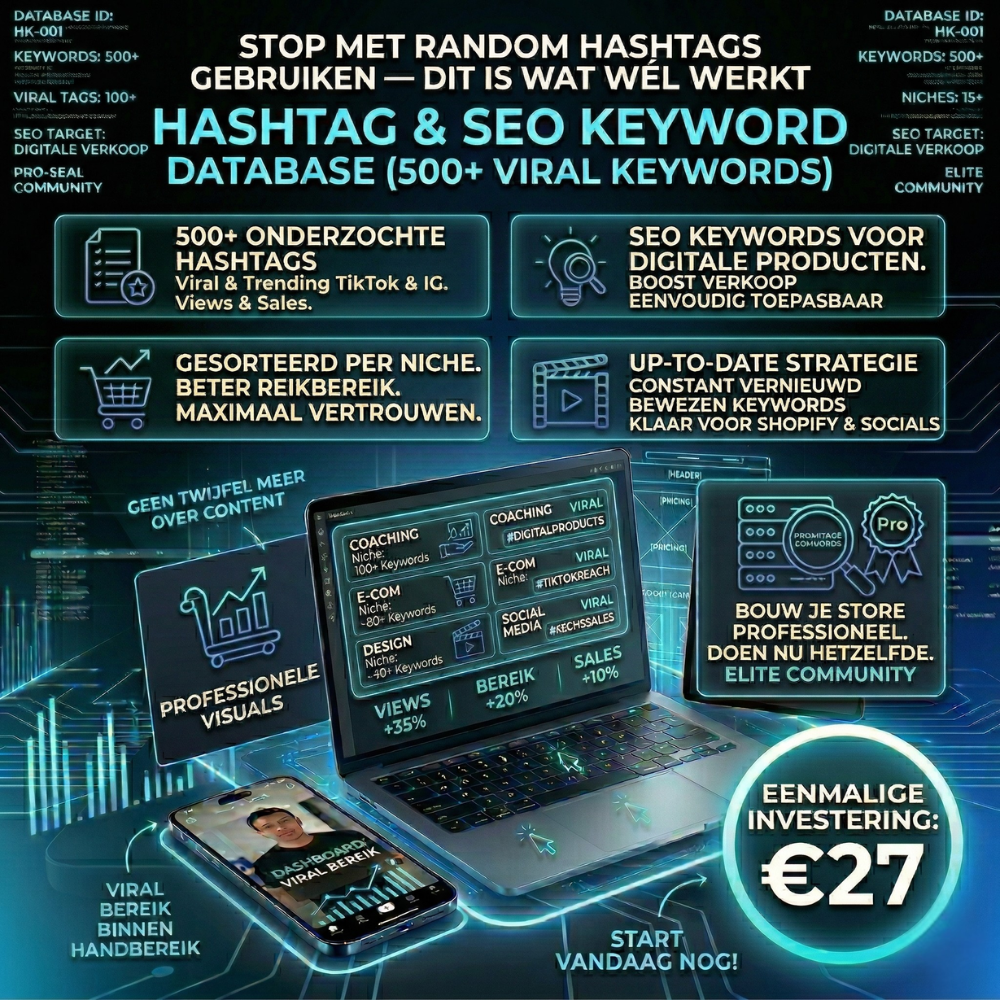 HASHTAG & VIRAL KEYWORD DATABASE (500+ VIRAL KEYWORDS)