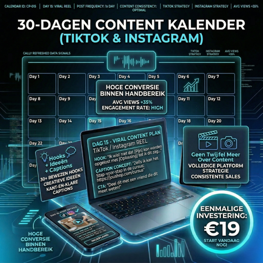 30-DAGEN CONTENT KALENDER (TIKTOK & INSTAGRAM)