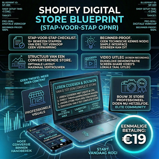 SHOPIFY DIGITAL PRODUCT STORE BLUEPRINT